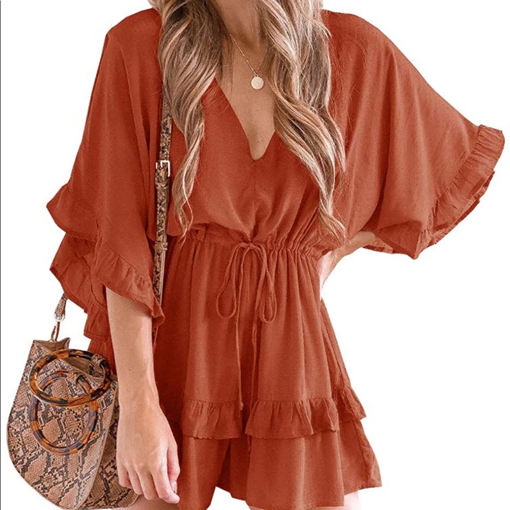 Beach Ruffled Romper - Picture 2 of 6